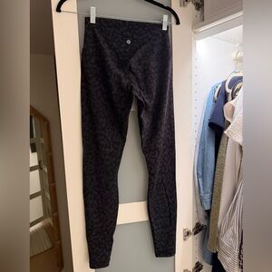 Black Lululemon Patterned Leggings